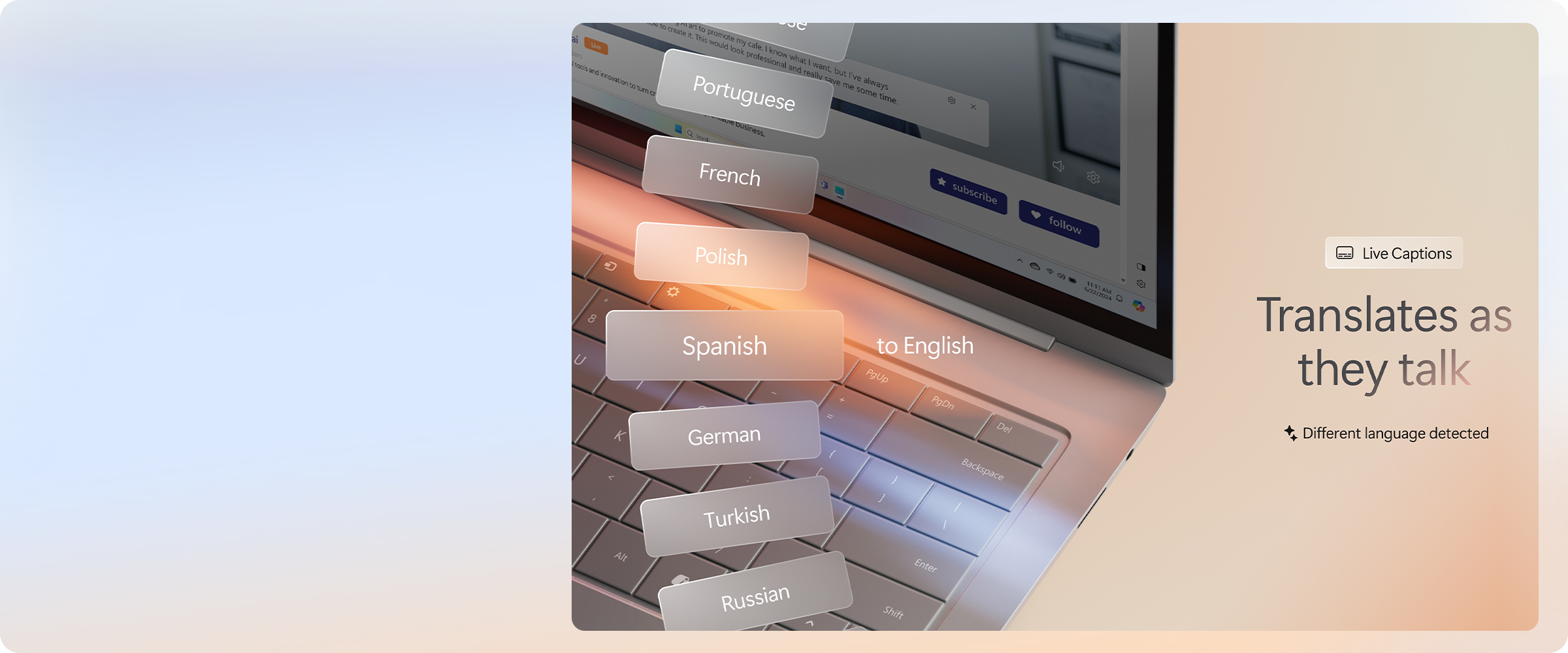 Connectez-vous avec les sous-titres en direct
