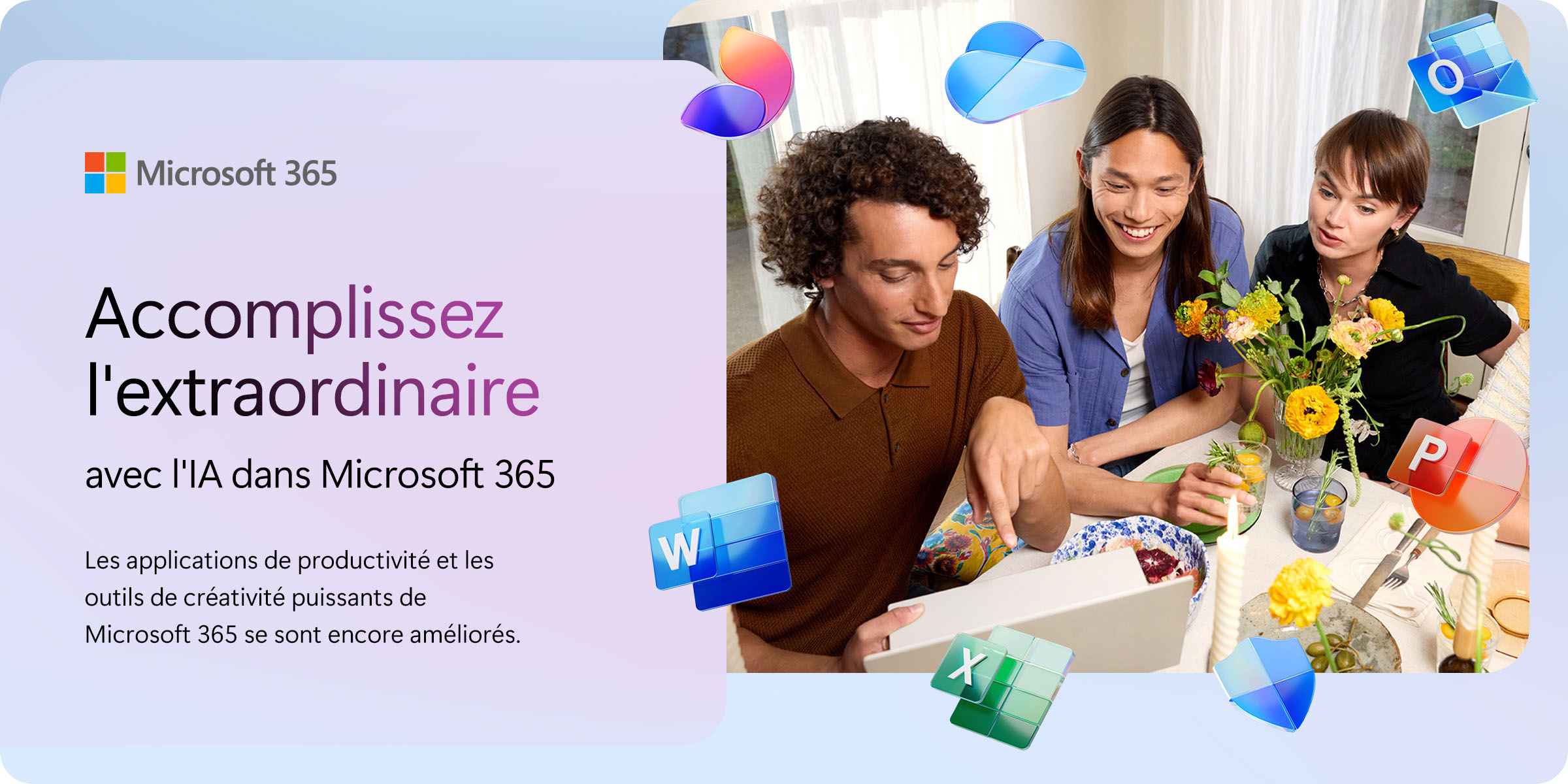 Accomplissez l’extraordinaire avec l’IA dans Microsoft 365
